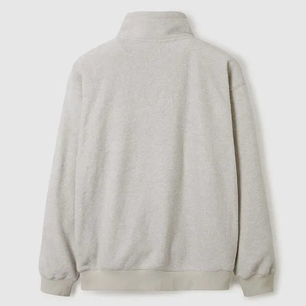 Áo Nỉ Sweater WHOAU Fleece Pocket Half Zip-up WHMAE4V31U-OM Màu Xám Size L - Thời trang - Vua Hàng Hiệu