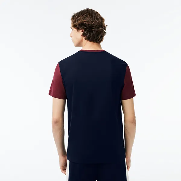 Áo Phông Nam Lacoste Regular Fit Cotton Colourblock Tshirt TH1298 51 R1I Màu Xanh Navy Size 3 - Thời trang - Vua Hàng Hiệu