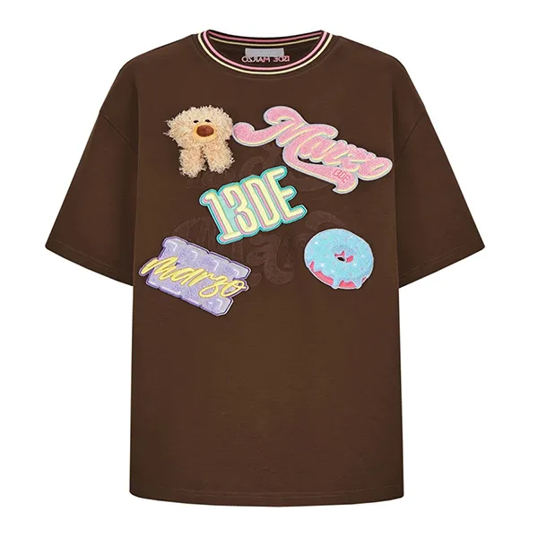 Áo Phông Nữ 13 De Marzo Brown FR24X100301701 Tshirt Màu Nâu Size S