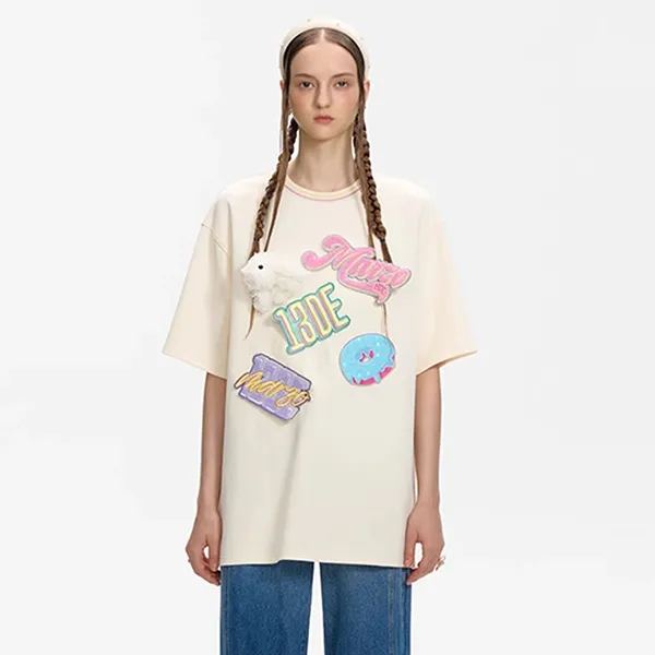 Áo Phông Nữ 13 De Marzo In White FR24X100301101 Tshirt Màu Trắng Size S