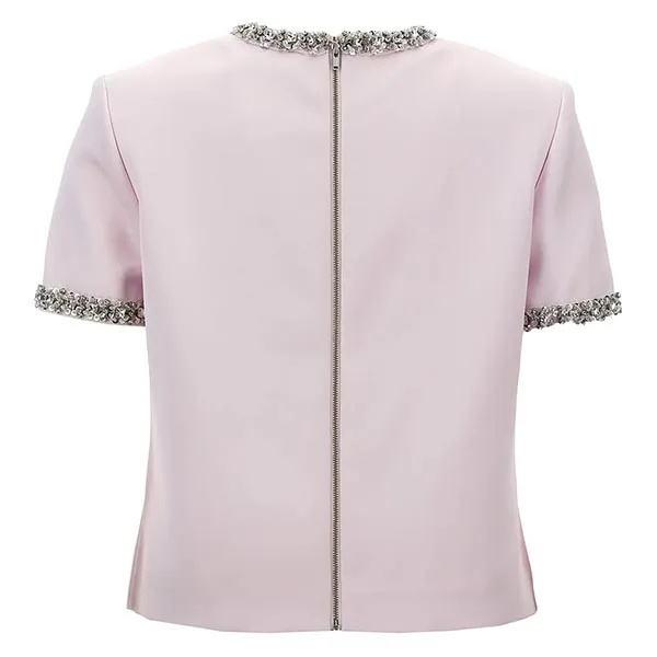 Áo Phông Nữ Self-Portrait In Pink AW24002TAPPINK Tshirt Màu Hồng Size 6 - Thời trang - Vua Hàng Hiệu