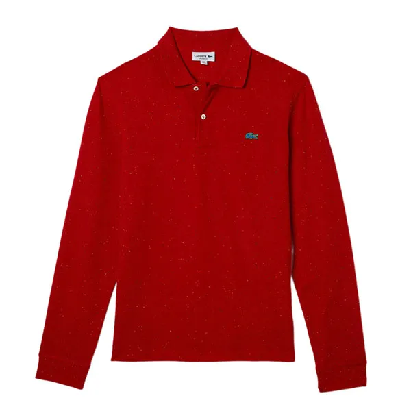 Áo Polo Dài Tay Nam Lacoste Men's Classic Fit Speckled Print Polo PH2421-7CQ Màu Đỏ Size 4 - Thời trang - Vua Hàng Hiệu