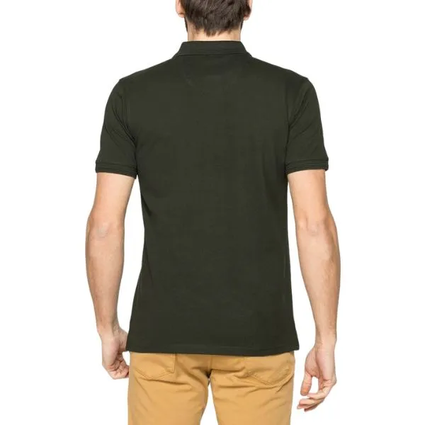 Áo Polo Nam Carrera Jeans Cotton Linen T819B075AL_780 Màu Xanh Rêu Size L