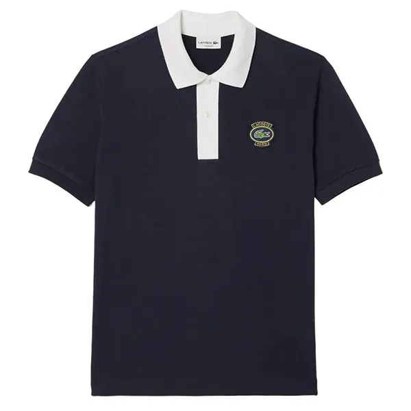 Áo Polo Nam Lacoste Badge Shirt PH7369 EL5 Màu Xanh Đen Size 2 - Thời trang - Vua Hàng Hiệu