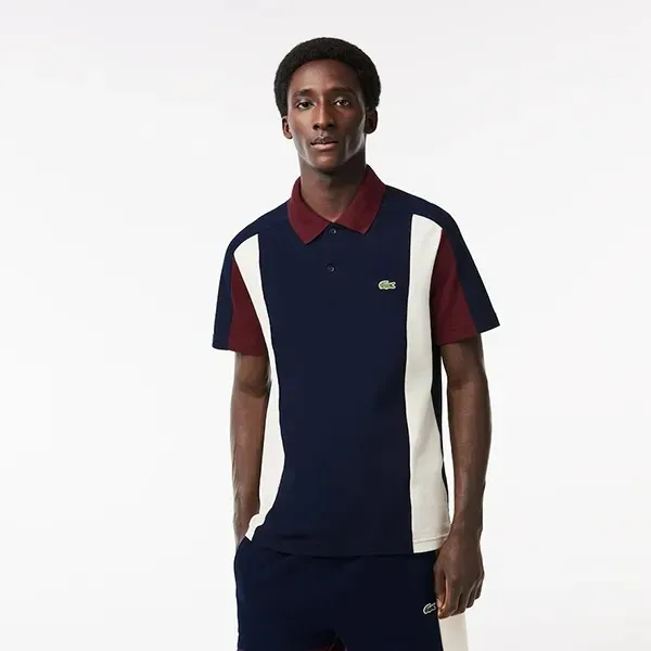 Áo Polo Nam Lacoste Regular Fit Colour-Block Shirt PH1302 - PIG Phối Màu Size 3 - Thời trang - Vua Hàng Hiệu