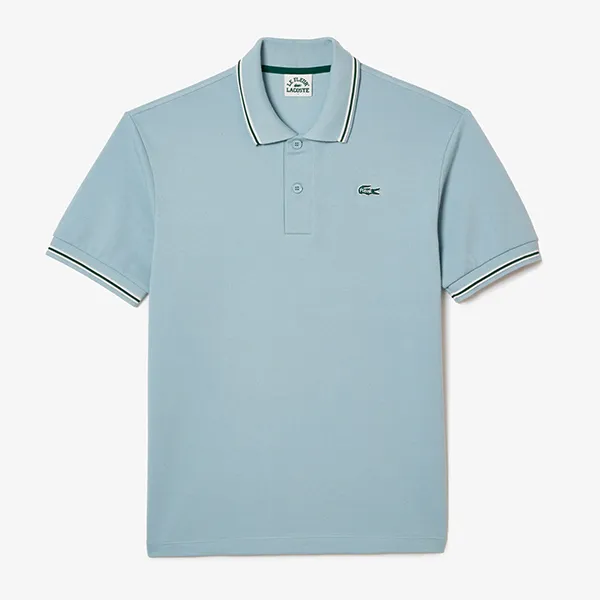 Áo Polo Nam Lacoste x Le Fleur Heavy Piqué Classic Polo Shirt PH5138-5QY Màu Xanh Da Trời Size M - Thời trang - Vua Hàng Hiệu