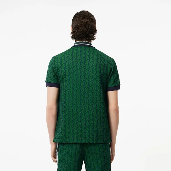 Áo Polo Nam Lacoste Classic Fit Contrast Collar Monogram DH1417/IQ0 Màu Xanh Lá Size 4 (Form Âu) - Thời trang - Vua Hàng Hiệu