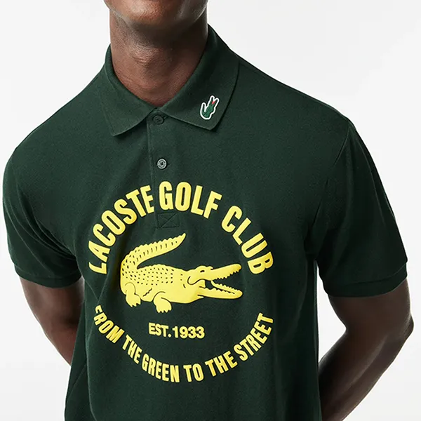Áo Polo Nam Lacoste Classic Fit Cotton Golf Polo Shirt DH1093 YZP Màu Xanh Đậm