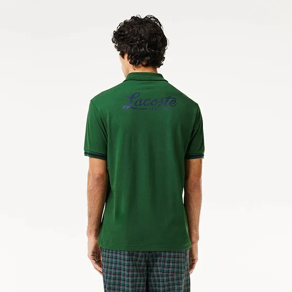Áo Polo Nam Lacoste Men's Golf Shirt Classic UV Protection DH7436-132 Màu Xanh Lá Size 4 - Thời trang - Vua Hàng Hiệu