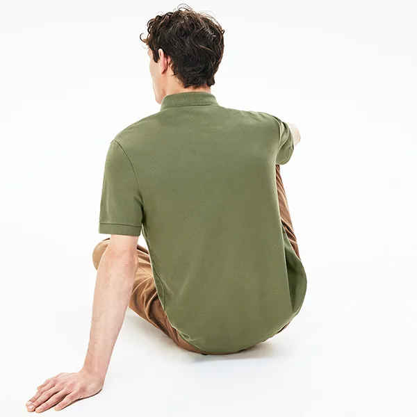Áo Polo Nam Lacoste Men's Paris Regular Fit Stretch PH5522 XZD Màu Xanh Rêu Size 2