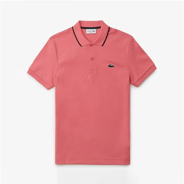 Áo Polo Nam Lacoste Men's Regular Fit Contrast Collar PH0960-PQU Màu Hồng Size 3 - Thời trang - Vua Hàng Hiệu