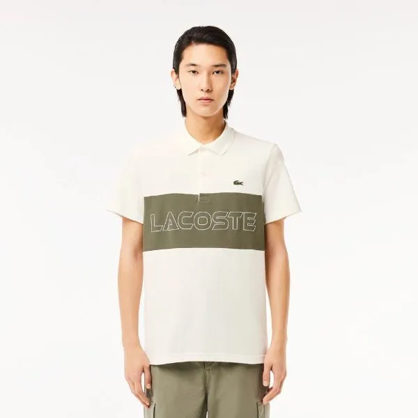 Áo Polo Nam Lacoste Men's Regular Fit Stretch Mini Piqué Polo Shirt PH1470 - IMI Màu Trắng Size 4