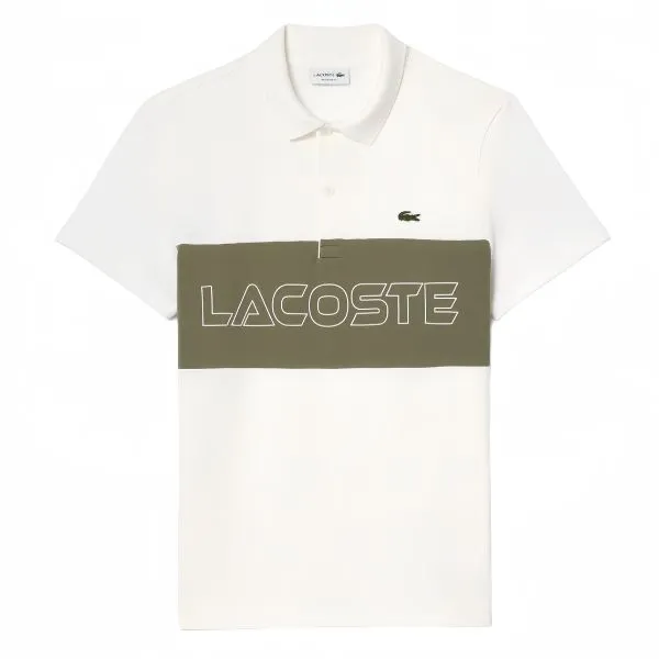 Áo Polo Nam Lacoste Men's Regular Fit Stretch Mini Piqué Polo Shirt PH1470 - IMI Màu Trắng Size 4