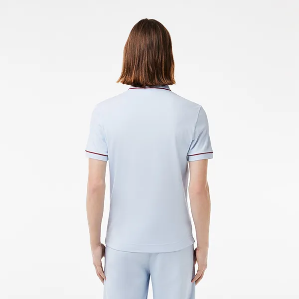 Áo Polo Nam Lacoste Men's Regular Fit Paris Stretch Piqué PH8184-J2G Màu Xanh Nhạt Size 4 - Thời trang - Vua Hàng Hiệu