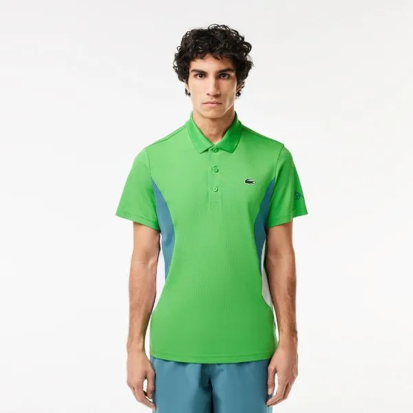 Áo Polo Nam Lacoste Men's Tennis Polo x Novak Djokovic Fan Edition Shirt DH7330 - IXU Màu Xanh Lá Size 3 - Thời trang - Vua Hàng Hiệu