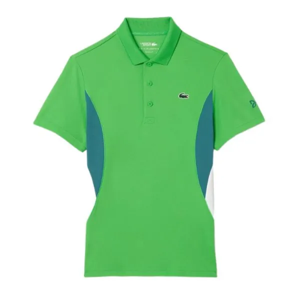 Áo Polo Nam Lacoste Men's Tennis Polo x Novak Djokovic Fan Edition Shirt DH7330 - IXU Màu Xanh Lá Size 3 - Thời trang - Vua Hàng Hiệu