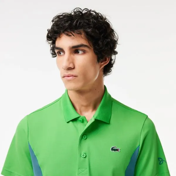 Áo Polo Nam Lacoste Men's Tennis Polo x Novak Djokovic Fan Edition Shirt DH7330 - IXU Màu Xanh Lá Size 3 - Thời trang - Vua Hàng Hiệu