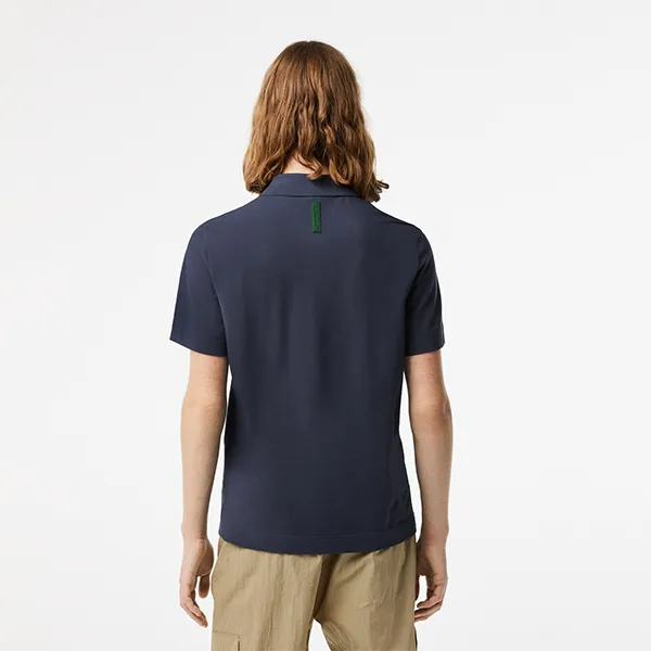 Áo Polo Nam Lacoste Regular Fit Active Movement Polo Shirt PH8361-KXE Màu Xanh Navy Size 2