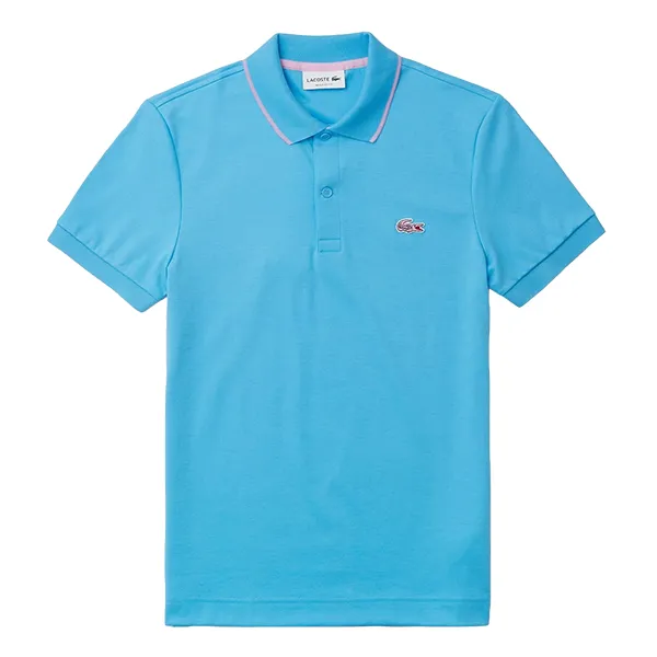 Áo Polo Nam Lacoste Regular Fit Contrast Collar Polo Shirt PH0960-IY3 Màu Xanh Dương Size 3 - Thời trang - Vua Hàng Hiệu