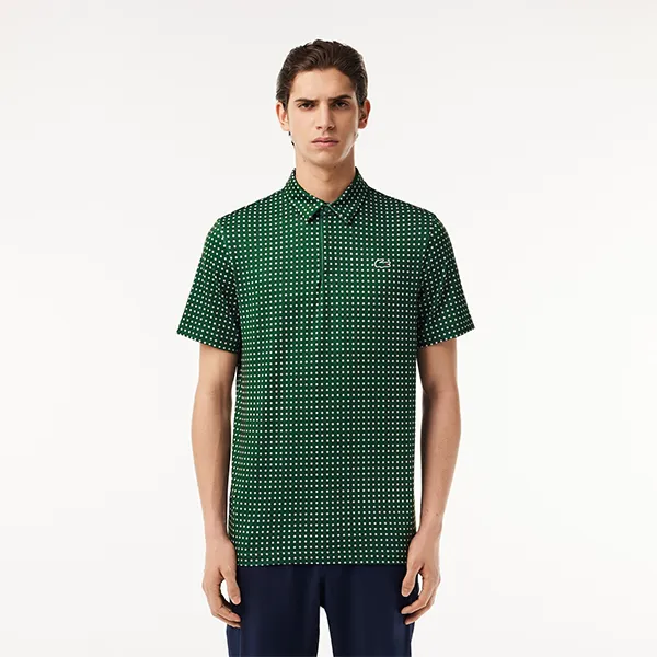 Áo Polo Nam Lacoste Regular Fit Golf Printed Polo Shirt DH5175-291 Màu Xanh Đậm Size 3 - Thời trang - Vua Hàng Hiệu