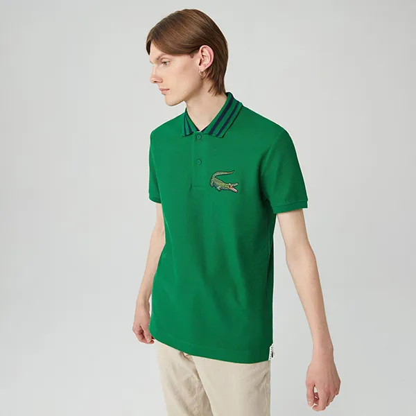 Áo Polo Nam Lacoste Slim PH2086 SJJF Green Màu Xanh Lá Size 2 - Thời trang - Vua Hàng Hiệu