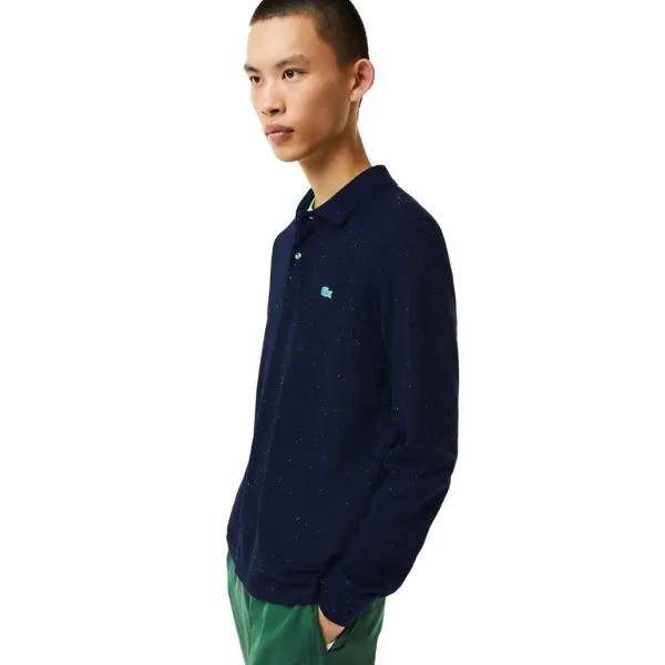 Áo Polo Nam Lacoste Speckled Shirt PH2421-7CG Màu Xanh Than Size 4 - Thời trang - Vua Hàng Hiệu