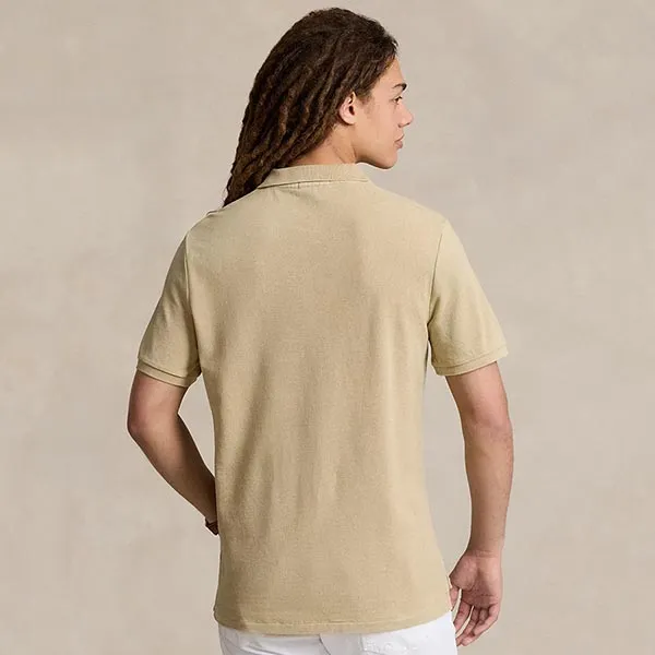 Áo Polo Nam Ralph Lauren Classic Fit Big Pony Mesh Polo Shirt 137003-BEIGE Màu Be Size S - Thời trang - Vua Hàng Hiệu