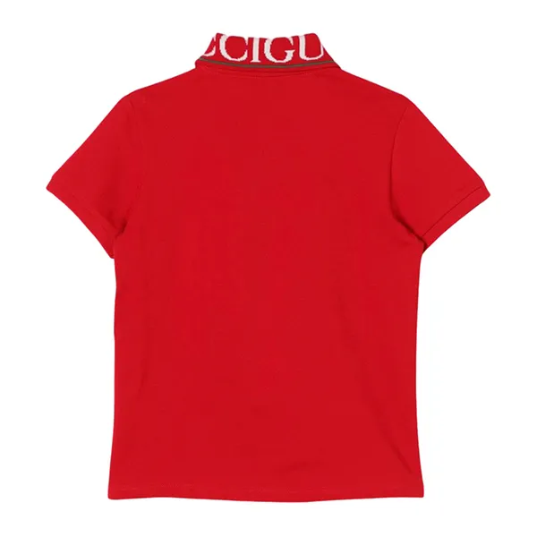 Áo Polo Nữ Gucci In Red 573882 6300 XJGND Màu Đỏ Size 12Y