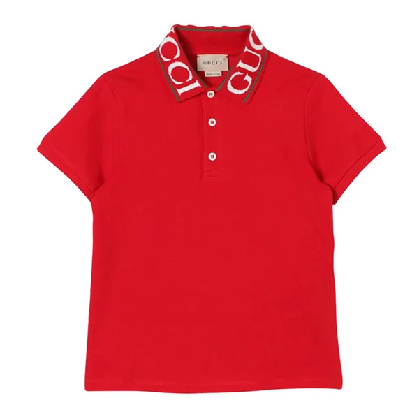 Áo Polo Nữ Gucci In Red 573882 6300 XJGND Màu Đỏ Size 12Y
