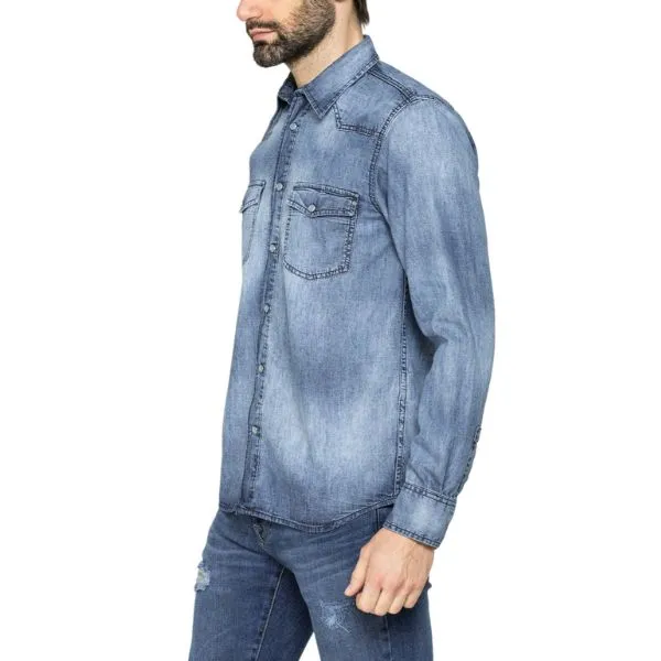 Áo Sơ Mi Nam Carrera Jeans 210A1005X_711 Màu Xanh Đậm Size M - Thời trang - Vua Hàng Hiệu