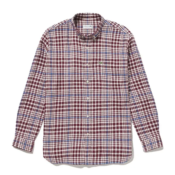 Áo Sơ Mi Nam Lacoste Linen Check Button-Down Shirt CH9869 - BZD Phối Màu Size 38 - Thời trang - Vua Hàng Hiệu