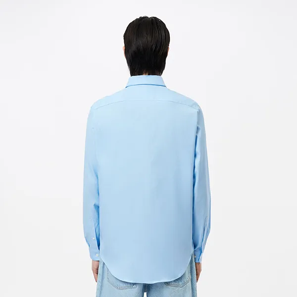Áo Sơ Mi Nam Lacoste Men's Regular Fit Solid Cotton Shirt CH8522-HBP Màu Xanh Dương Size 38 - Thời trang - Vua Hàng Hiệu