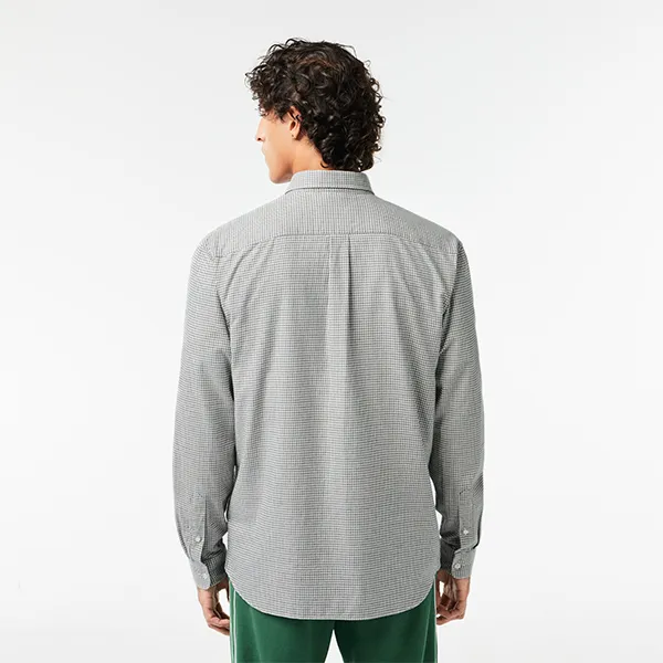 Áo Sơ Mi Nam Lacoste Regular Fit Flannel Checked Shirt CH1885-KBR Kẻ Đen Size 38 - Thời trang - Vua Hàng Hiệu