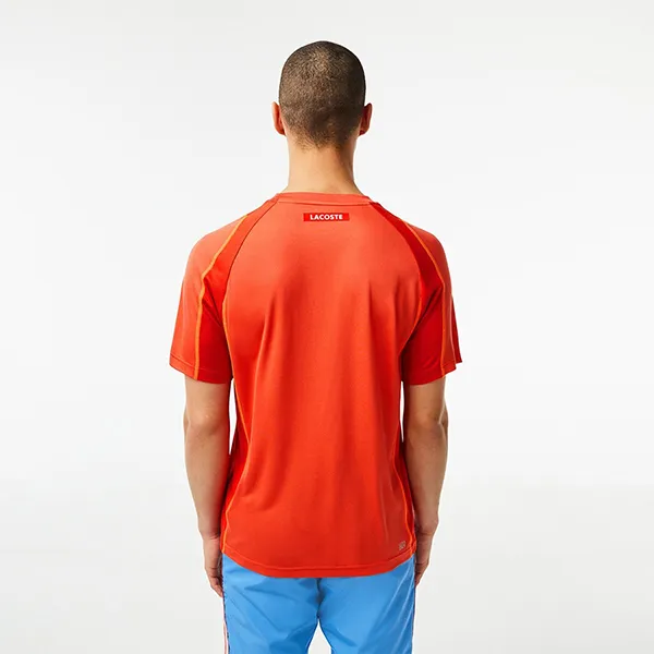 Áo Thun Nam Lacoste Men’s Abrasion Resistant Tennis Tshirt TH5198 – XIJ Màu Cam Size 3 - Thời trang - Vua Hàng Hiệu
