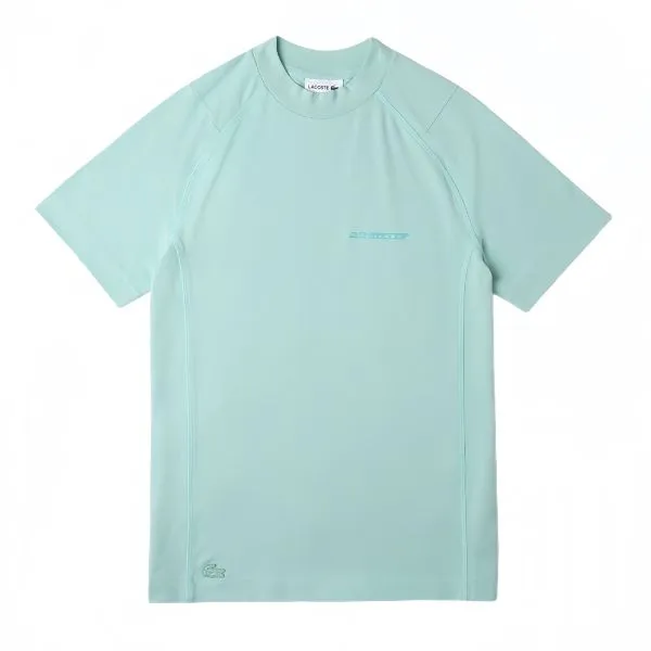 Áo Thun Nam Lacoste Slim Fit Organic Cotton Pique T-Shirt TH6702-LGF Màu Xanh Pastel Size 3