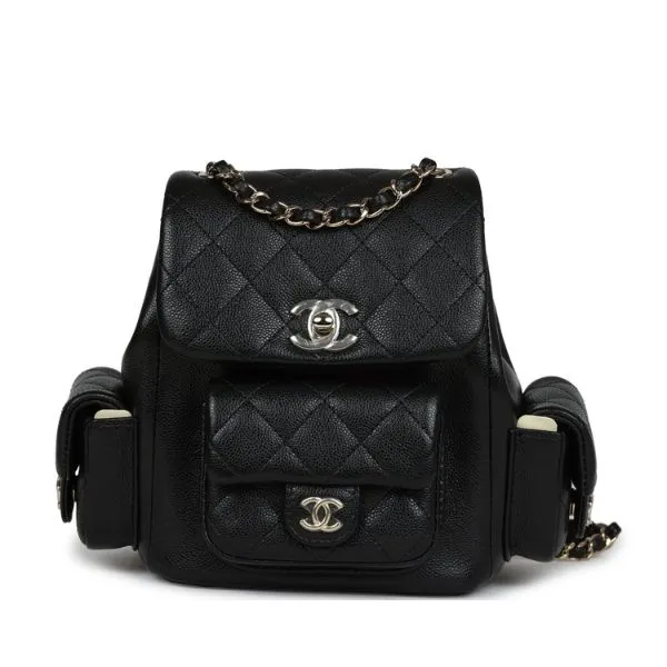 Balo Nữ Chanel Caviar Light Gold Hardware Backpack Màu Đen N-HL - Túi xách - Vua Hàng Hiệu