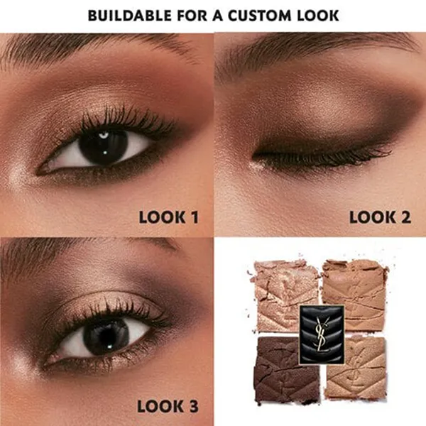 Bảng Phấn Mắt Yves Saint Laurent YSL Couture Mini Clutch Eyeshadow Palette Màu 710 Over Brun, 10g - Trang điểm - Vua Hàng Hiệu