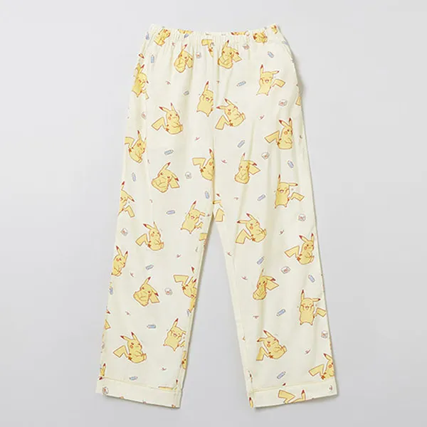 Bộ Ngủ Pyjama Dài Tay Nữ Spao Pokemon Master SPPPE49U06-CR Màu Kem Size S