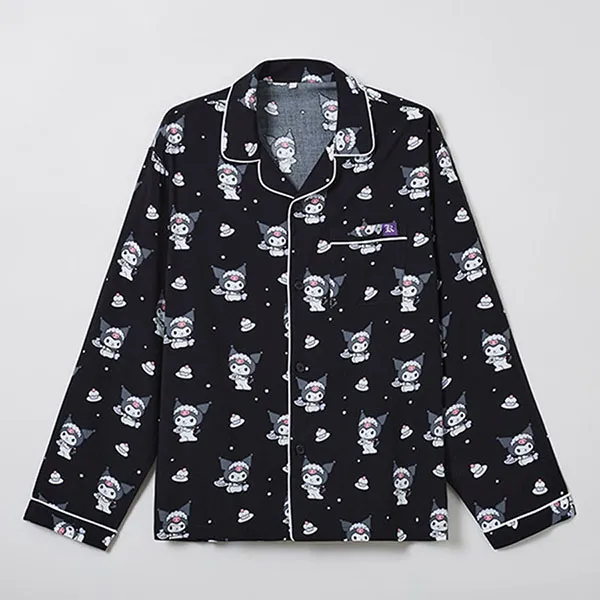 Bộ Ngủ Pyjama Dài Tay Spao Sanrio SPPPE49U02-BK Màu Đen - Thời trang - Vua Hàng Hiệu