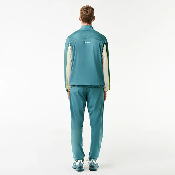 Bộ Quần Áo Gió Nam Lacoste Colorblock Tennis Sweatsuit WH7573-IV1 Màu Xanh Trắng Size 4 - Thời trang - Vua Hàng Hiệu