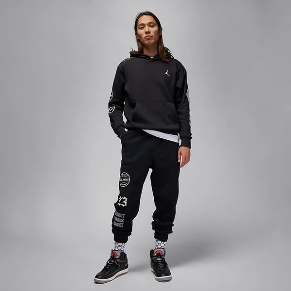 Bộ Quần Áo Nỉ Nam Nike Men's Essential Fleece FD7345-010 / FN4617-010 Màu Đen Size S