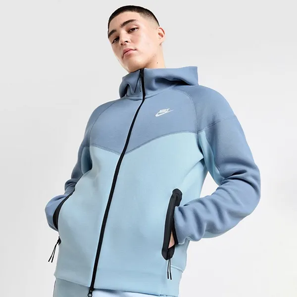 Bộ Quần Áo Nỉ Nam Nike Tech Fleece Hoodie And Jogger Set Màu Xanh Nhạt Size XL - Thời trang - Vua Hàng Hiệu