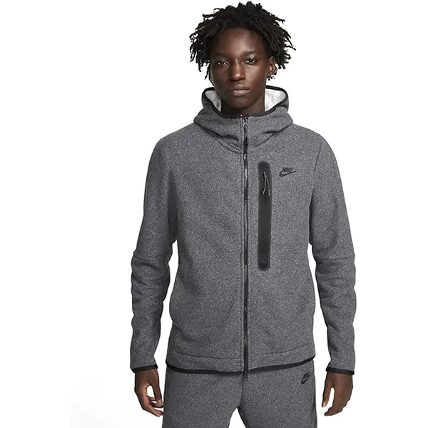 Bộ Quần Áo Thể Thao Nam Nike Sportswear Tech Fleece Full Zip Grey DQ4802-010 / DQ4809-010 Màu Xám Size M