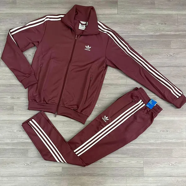 Bộ Thể Thao Nam Adidas Adicolor Classics Firebird IN4683 Màu Đỏ Mận Size XS - Thời trang - Vua Hàng Hiệu