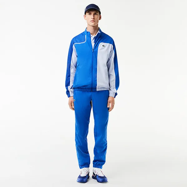 Bộ Thể Thao Nam Lacoste Colorblock Tennis Sweatsuit WH7573 ISY Màu Xanh Blue - Thời trang - Vua Hàng Hiệu