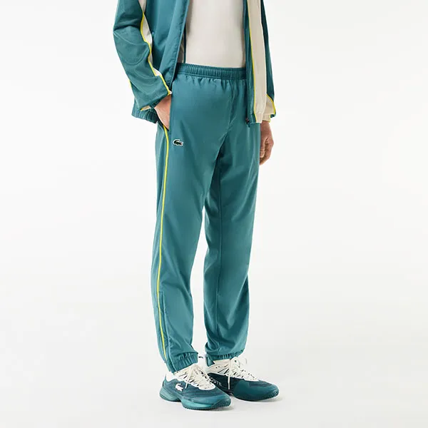 Bộ Thể Thao Nam Lacoste Colorblock Tennis Sweatsuit WH7573 IV1 Màu Xanh Phối Trắng Size 3