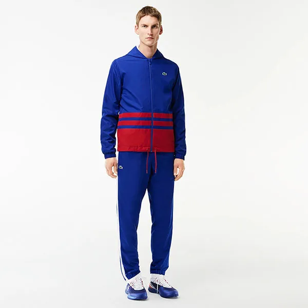 Bộ Thể Thao Nam Lacoste Sportsuit WH7566-ISG Màu Xanh Phối Đỏ