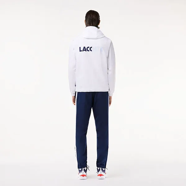 Bộ Thể Thao Nam Lacoste Sweatsuit WH7566-DU9 Màu Trắng Phối Xanh Size 3