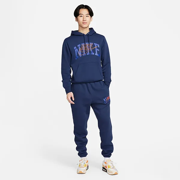 Bộ Thể Thao Nam Nike Club Fleece Màu Xanh Navy Size S