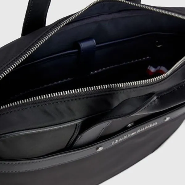 Cặp Xách Tay Nam Tommy Hilfiger Repreve Laptop Bag AM11301 - 001 Màu Đen